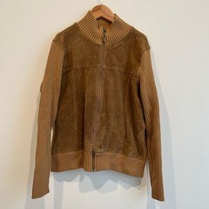 Eddie Bauer Seattle Suede Brown‎ Women’s Zip Up Jacket